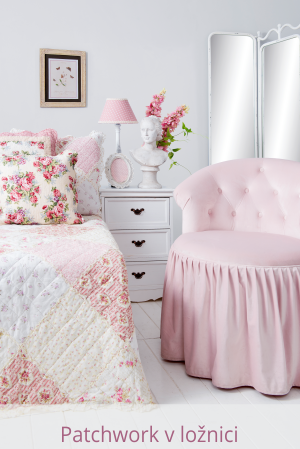 Patchwork v ložnici a